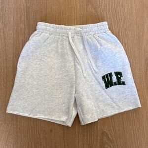 White Fox Lounge Drawstring Shorts Size XXS in Gray